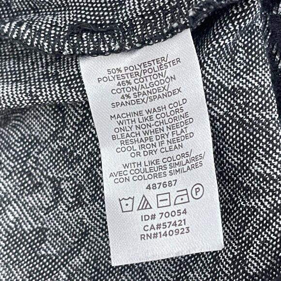 LOFT Lacy Jacquard Long Sleeve Tee Women's Size XS - Picture 4 of 6